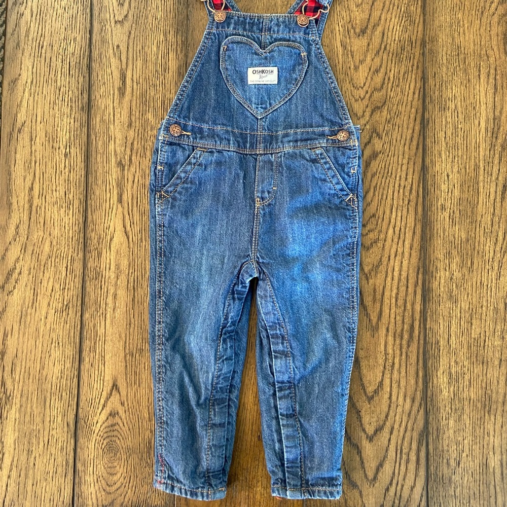 SOLD OshKosh Heart Pocket Overalls Size 18M
